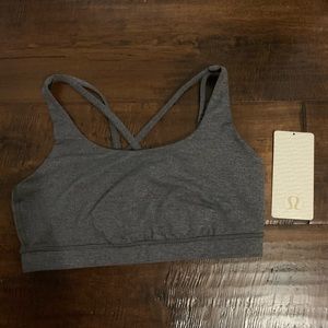 Energy Bra Lululemon Heather Grey Size 10